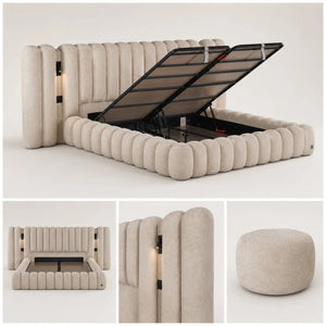 Lit Coffre MODENA LED Pierre Cardin