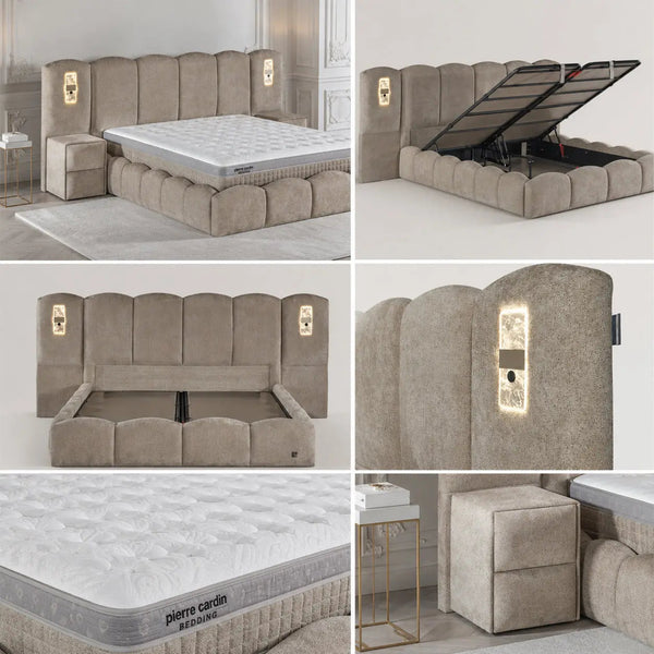Lit Coffre LAS PALMAS (LED) Pierre Cardin