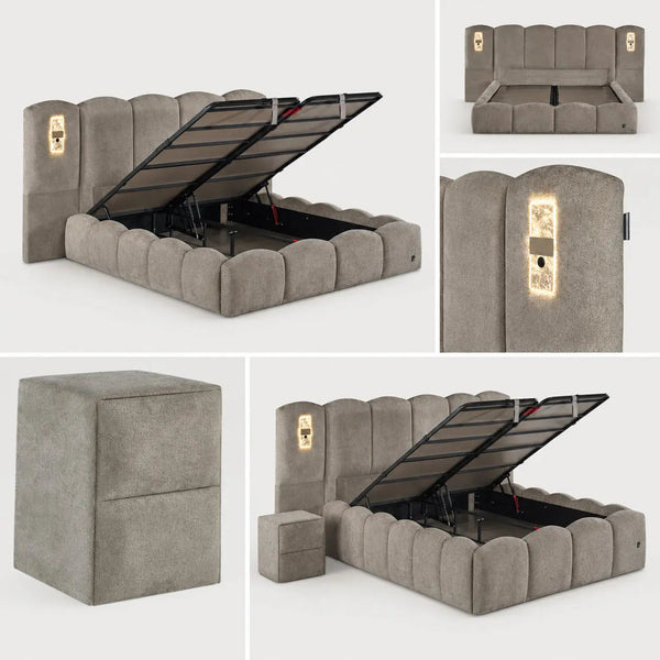 Lit Coffre LAS PALMAS (LED) Pierre Cardin